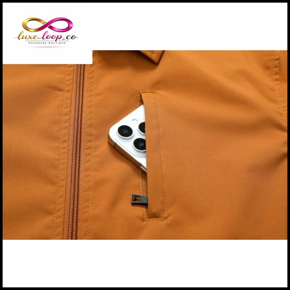 Lightweight Windbreaker Jacket Full Zip Golf Business Casual Modern Fit - Picture 4 of 7